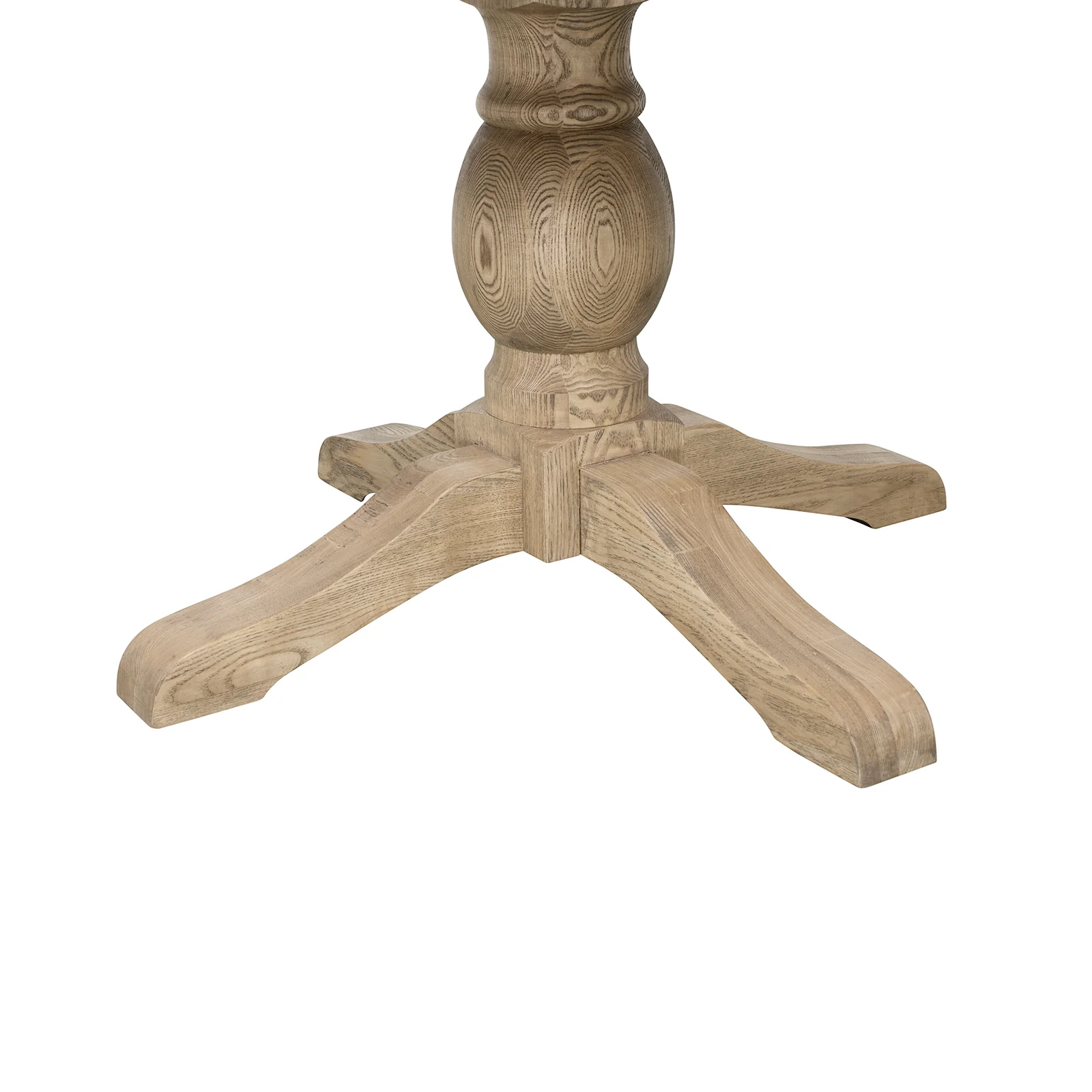 French Provincial Farmhouse 140-180cm Pedestal Extendable Round Dining Table Elm wood - Image 17