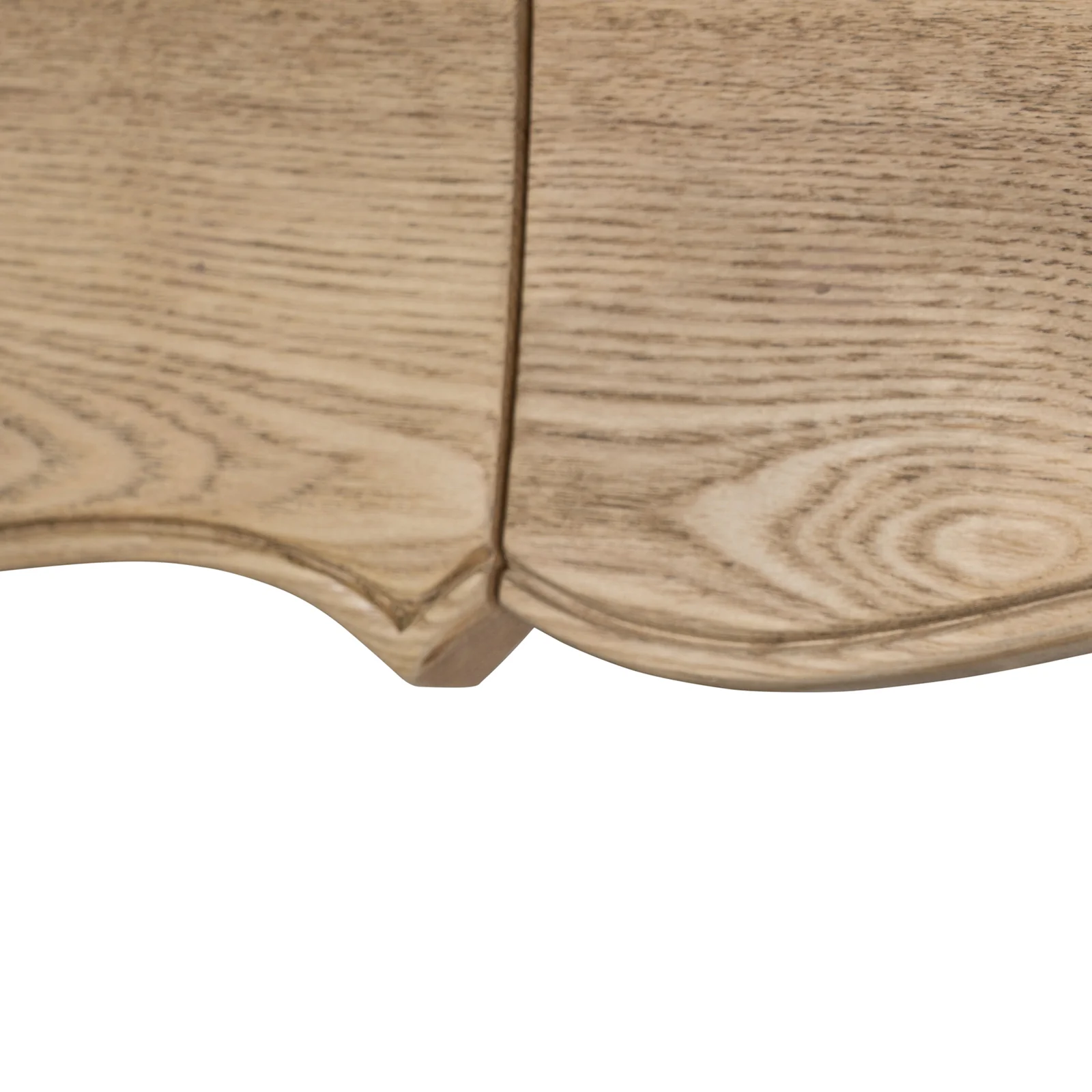 French Provincial Console Hall Table in Natural Oak - Image 12
