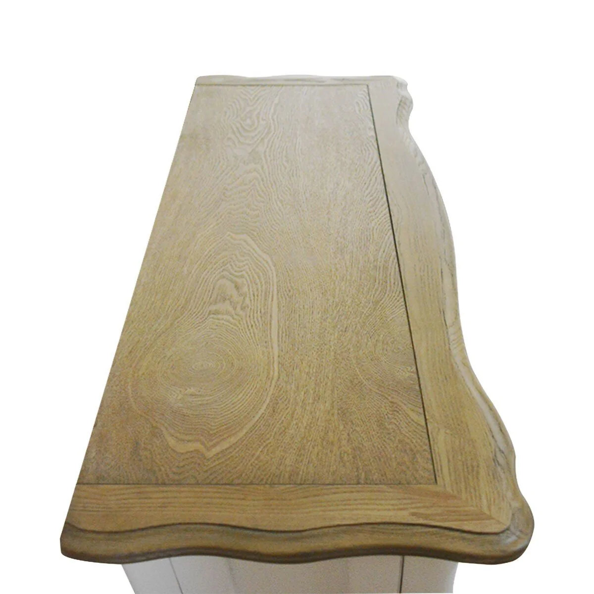 French Provincial Louis 2 Drawer Console Hall Table - Image 4