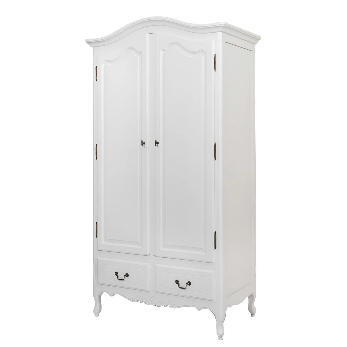 French Provincial Louis 2 Drawer Wardrobe - Image 4