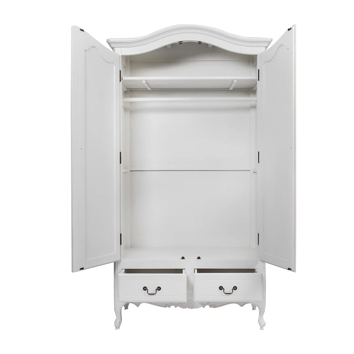 French Provincial Louis 2 Drawer Wardrobe - Image 5