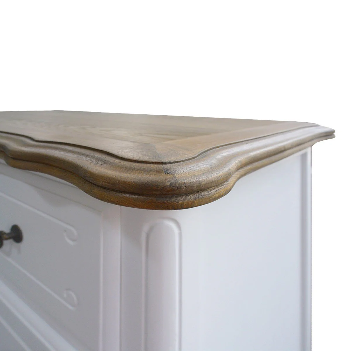 French Provincial Louis 5 Drawer Chest Tallboy Cabinet - Image 5