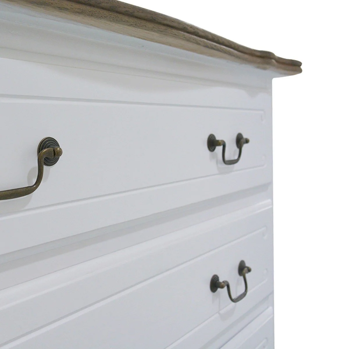 French Provincial Louis 5 Drawer Chest Tallboy Cabinet - Image 6