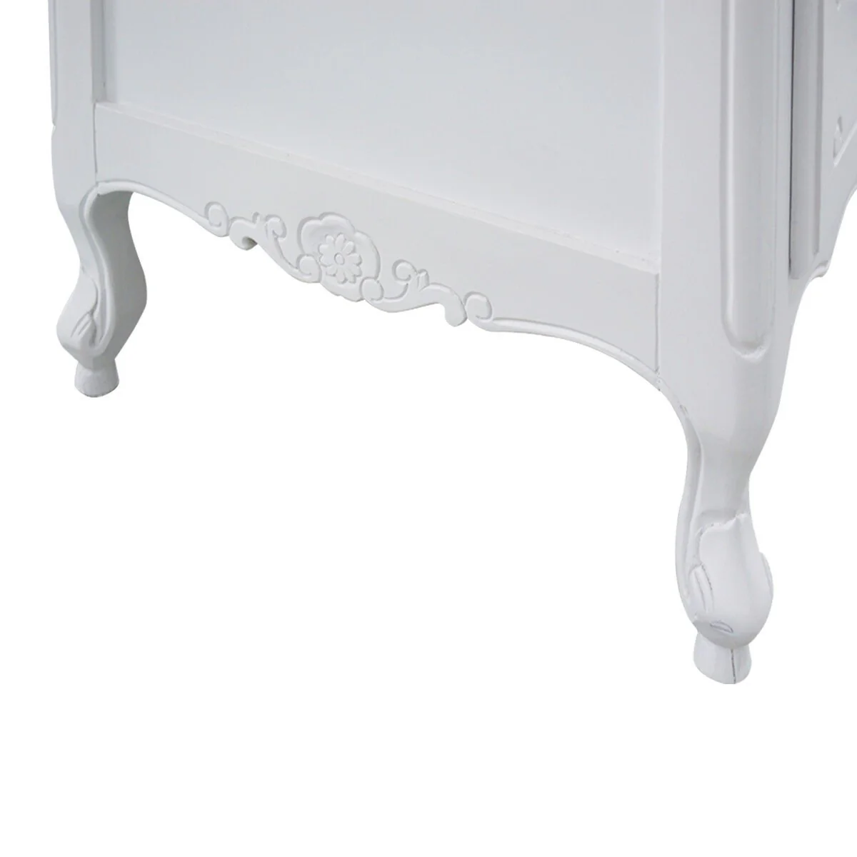 French Provincial Louis 5 Drawer Chest Tallboy Cabinet - Image 8
