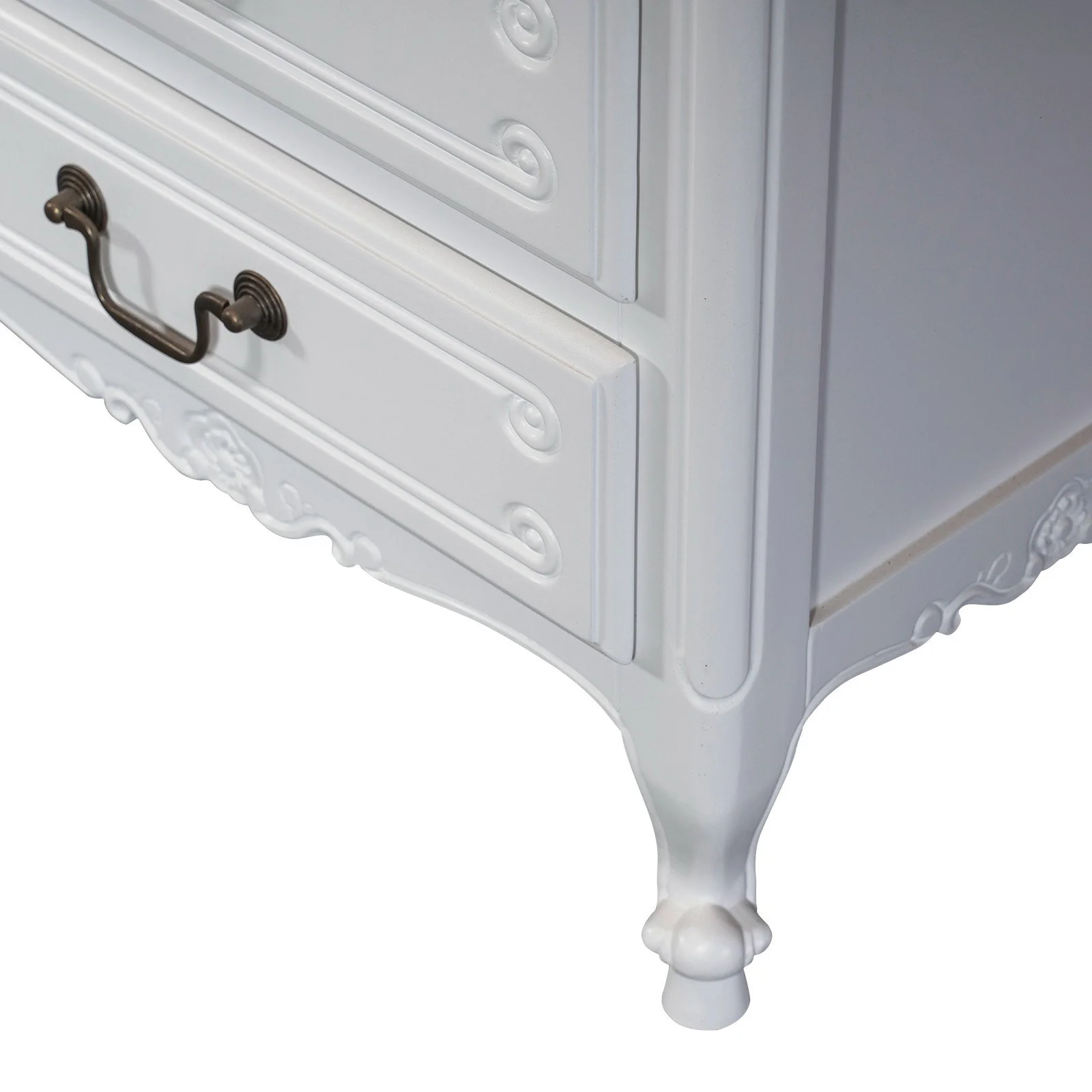 French Provincial Louis 6 Drawer Tallboy Cabinet - Image 10