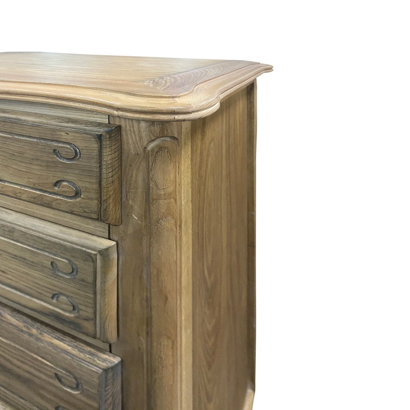 French Provincial Louis 6 Drawer Tallboy Cabinet - Image 26