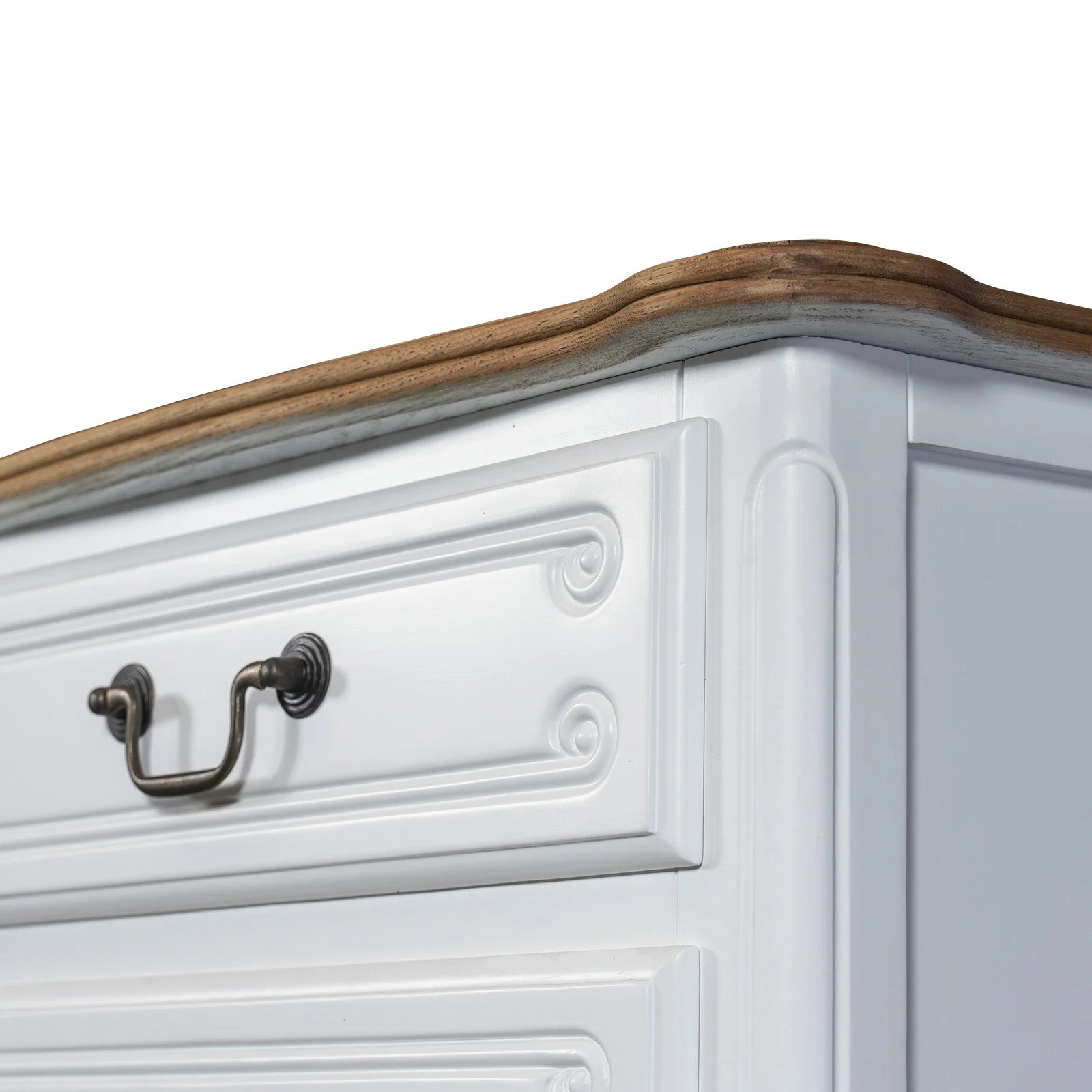 French Provincial Louis 6 Drawer Tallboy Cabinet - Image 7