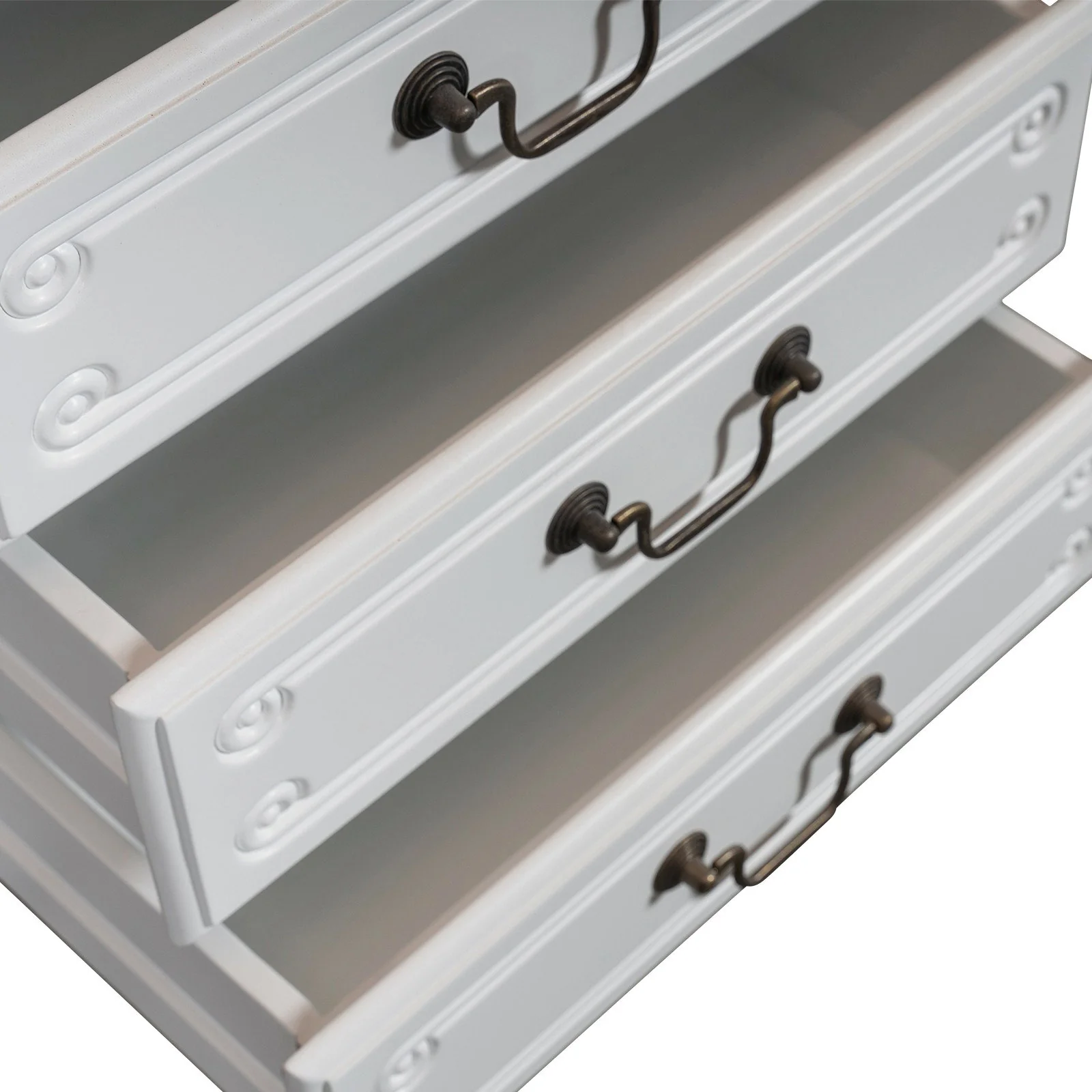 French Provincial Louis 6 Drawer Tallboy Cabinet - Image 8