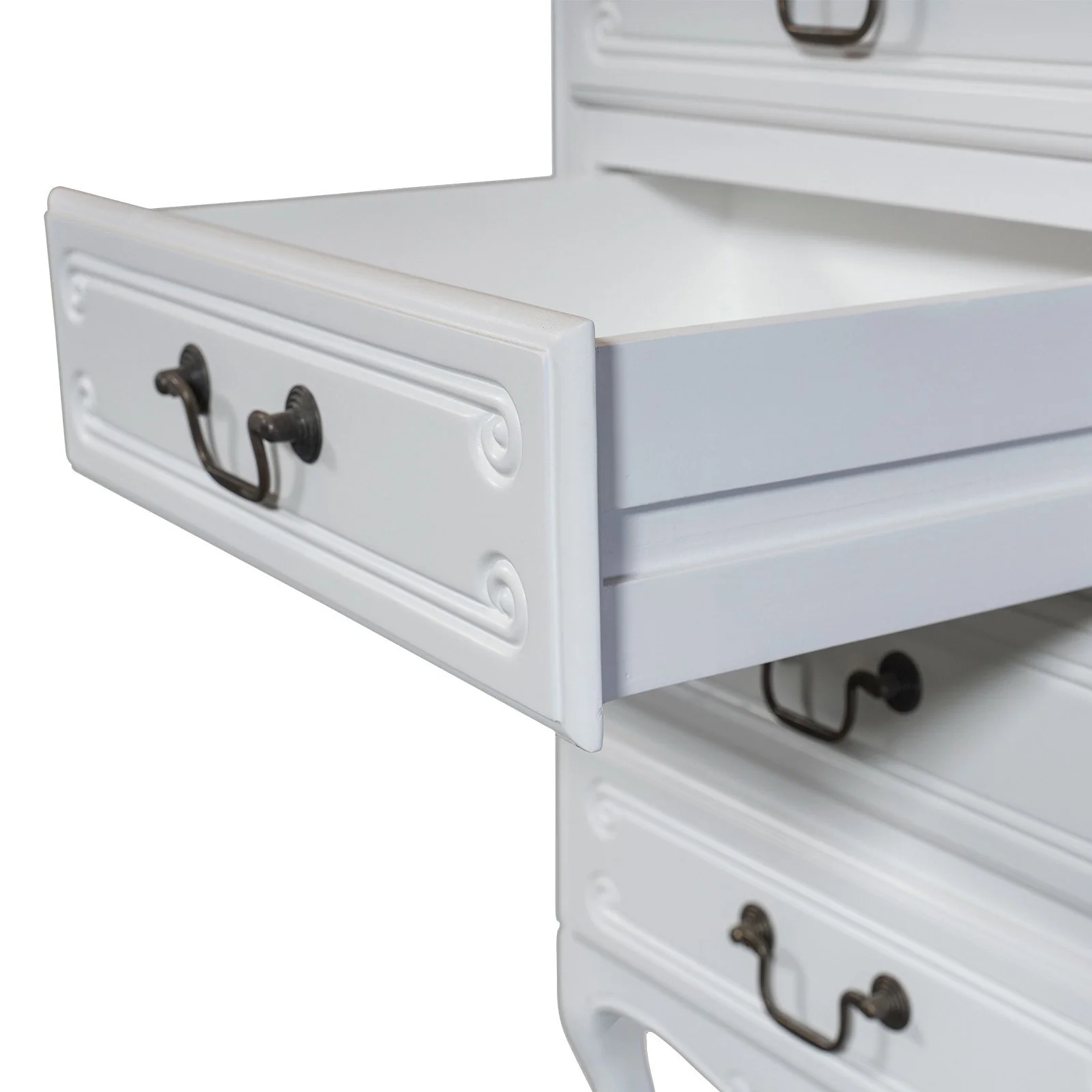 French Provincial Louis 6 Drawer Tallboy Cabinet - Image 9