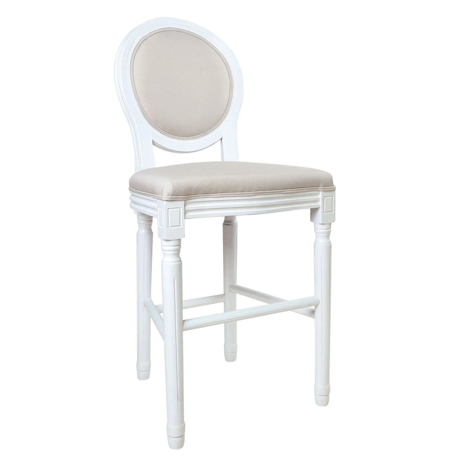 (Factory Second) French Provincial Louis Bar Stool - Image 3
