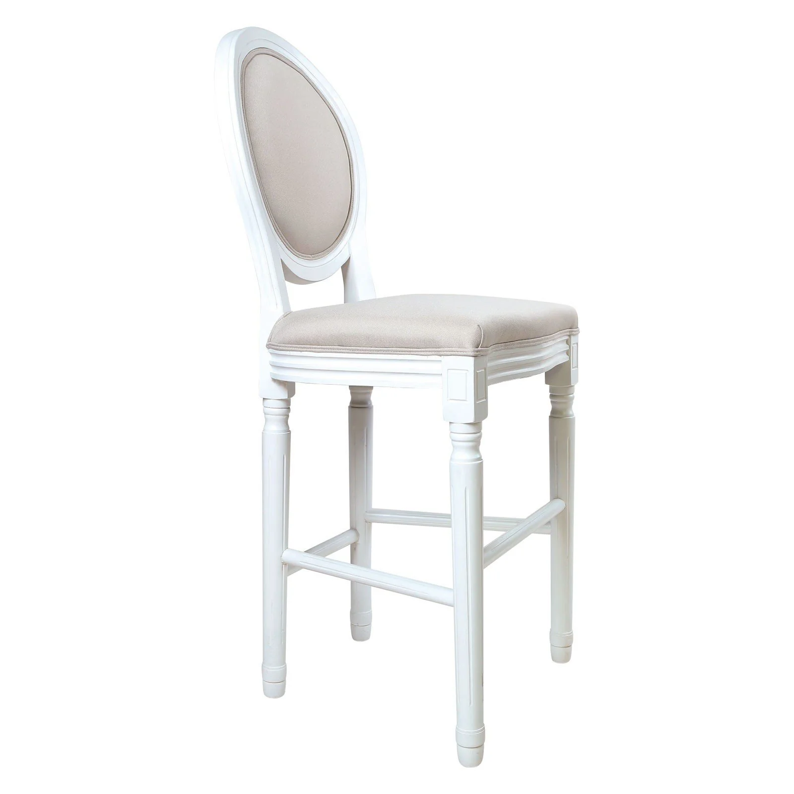 (Factory Second) French Provincial Louis Bar Stool - Image 4