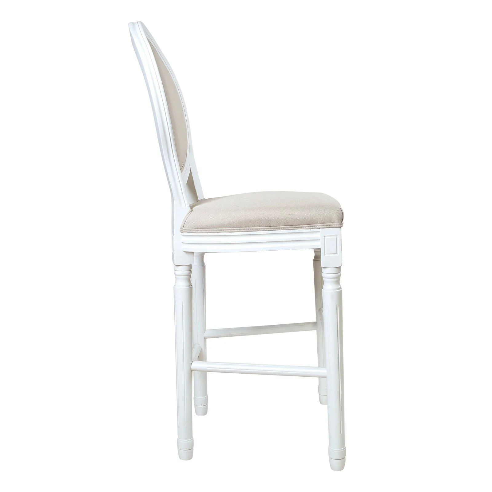 (Factory Second) French Provincial Louis Bar Stool - Image 5