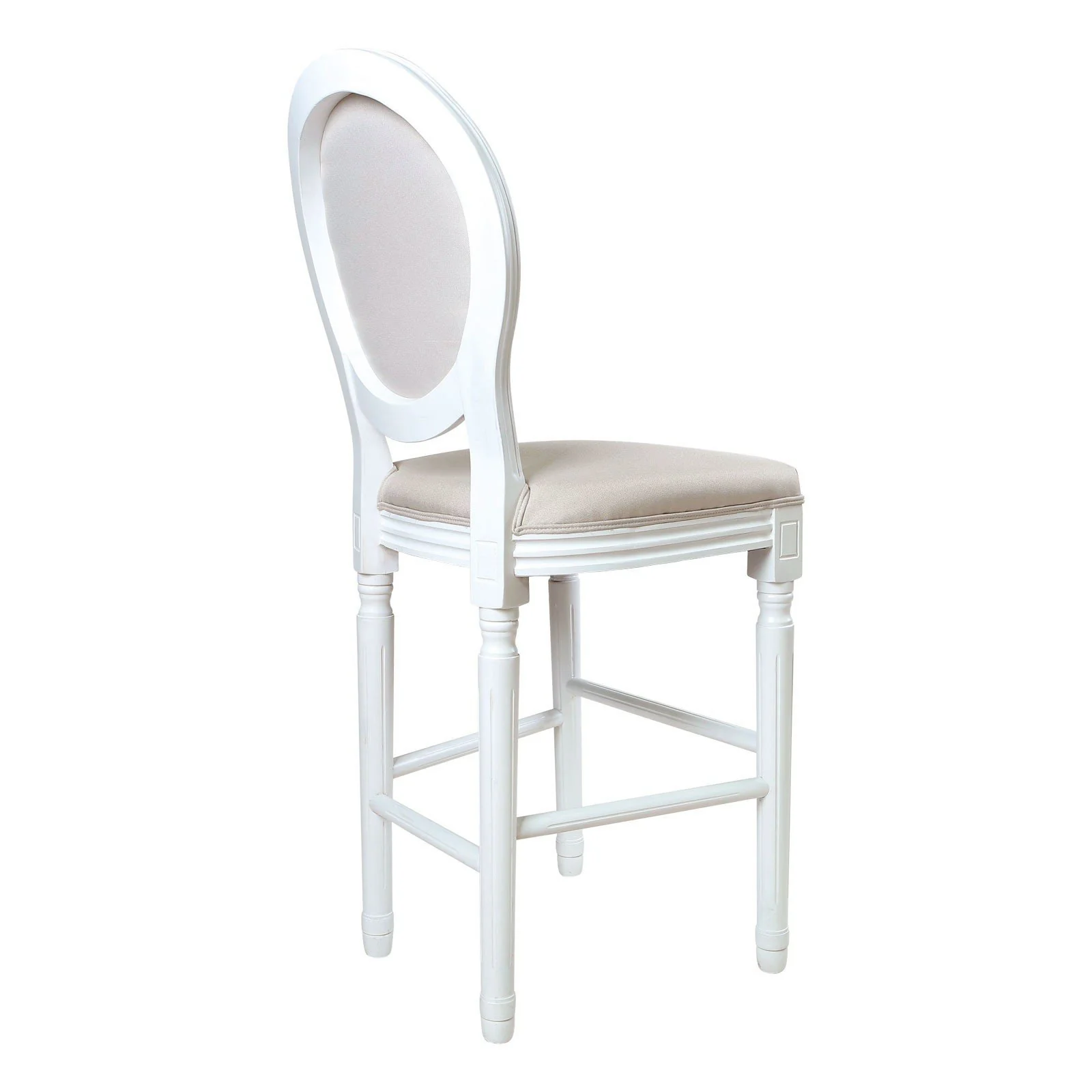 (Factory Second) French Provincial Louis Bar Stool - Image 6