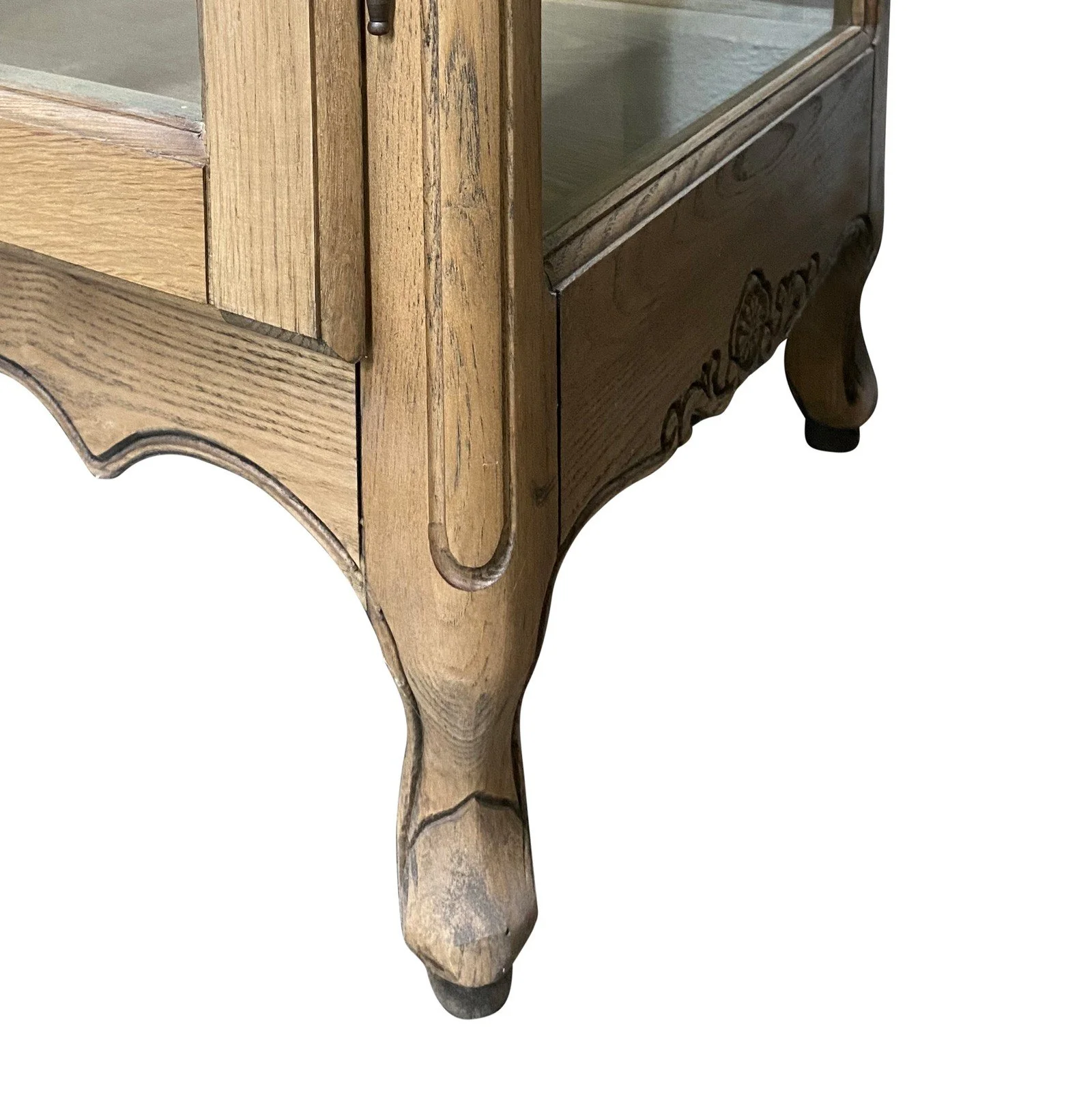 French Provincial Louis Classic Glass Display Cabinet Bookcase - Image 21