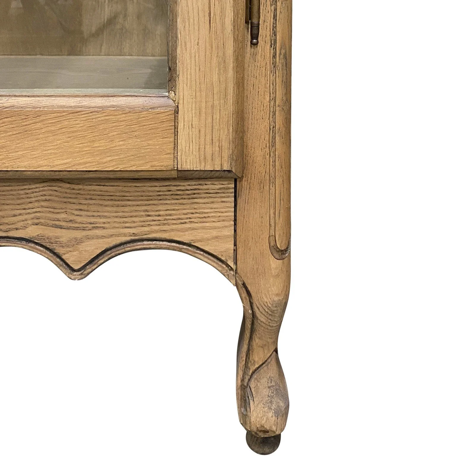 French Provincial Louis Classic Glass Display Cabinet Bookcase - Image 22