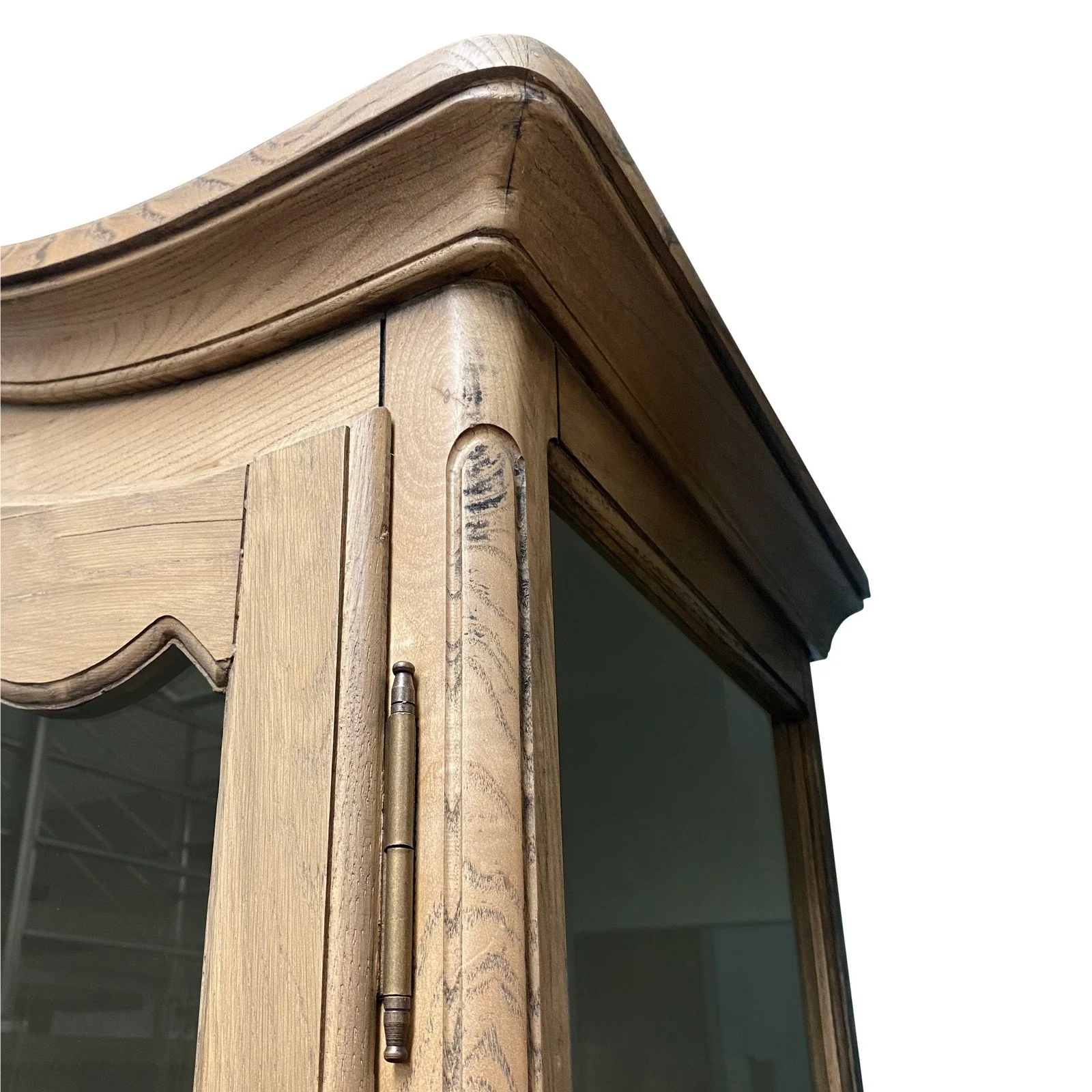 French Provincial Louis Classic Glass Display Cabinet Bookcase - Image 24