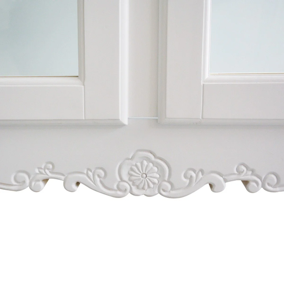 French Provincial Louis Classic Glass Display Cabinet Bookcase - Image 6