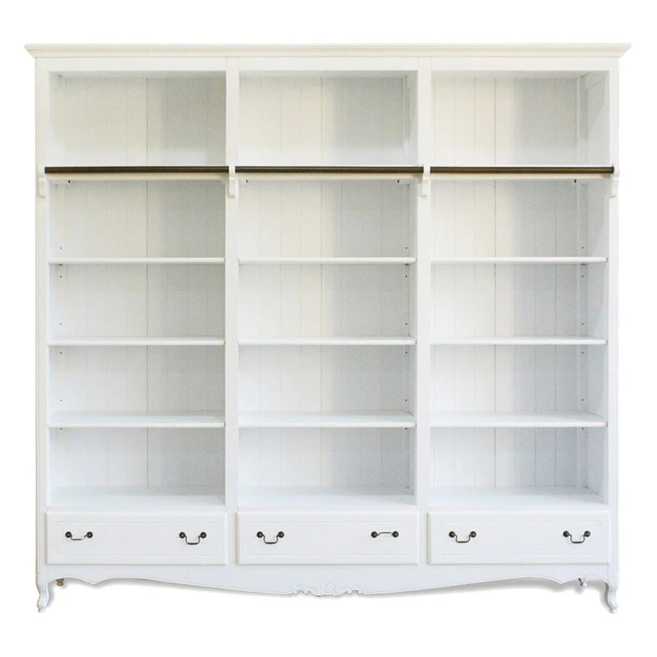Early Bird Pre-order: Extra $1,000 OFF - French Provincial Louis Classic Library Bookcase with Ladder - Image 3