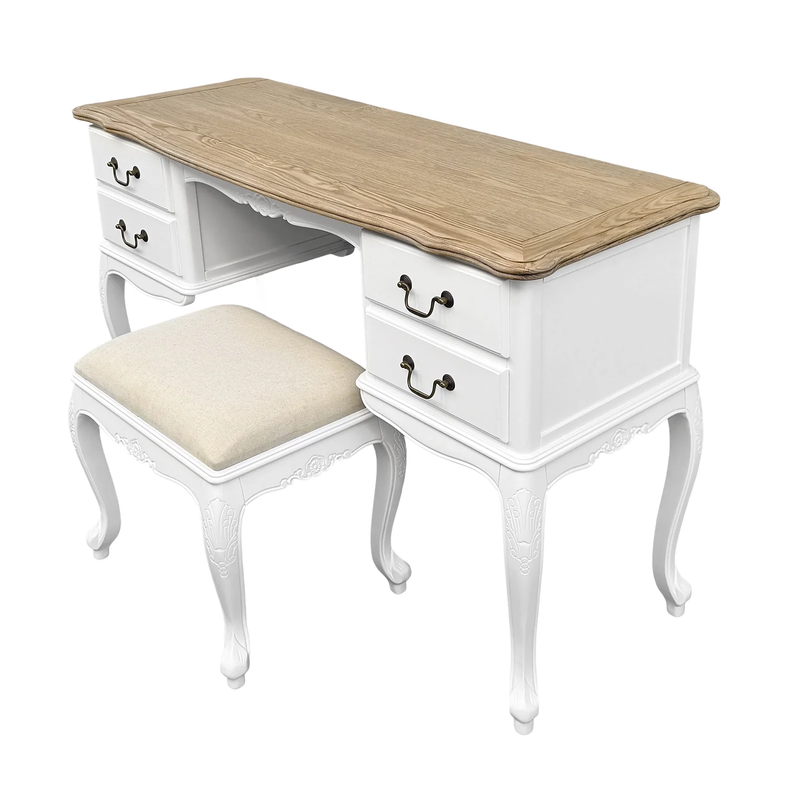 French Provincial Louis Dressing Table Set - Image 6