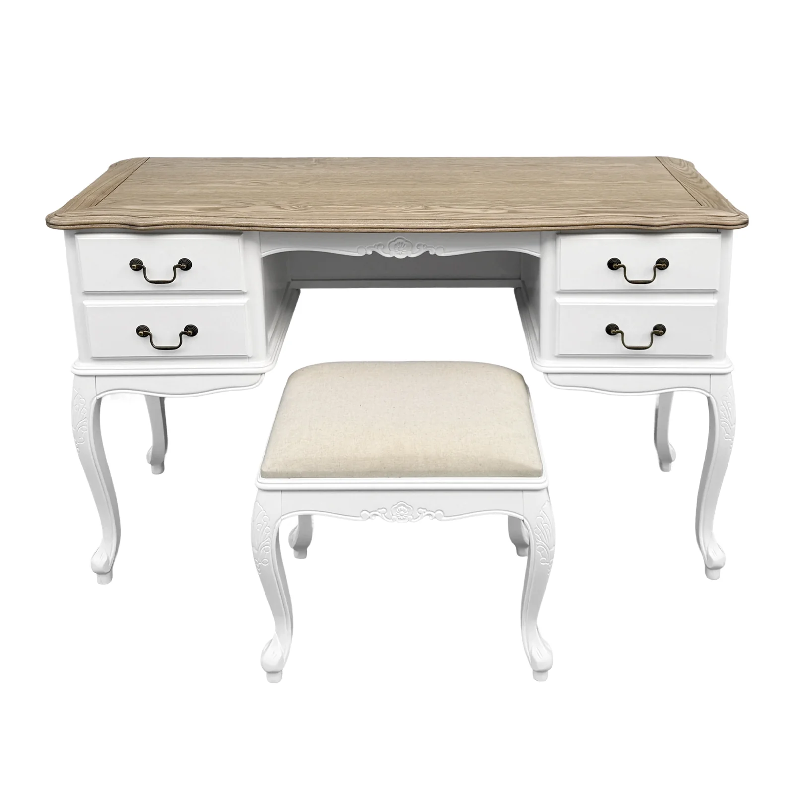 French Provincial Louis Dressing Table Set - Image 8