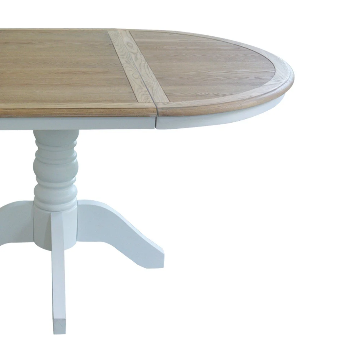 French Provincial Louis Extendable Round Dining Table - Image 10