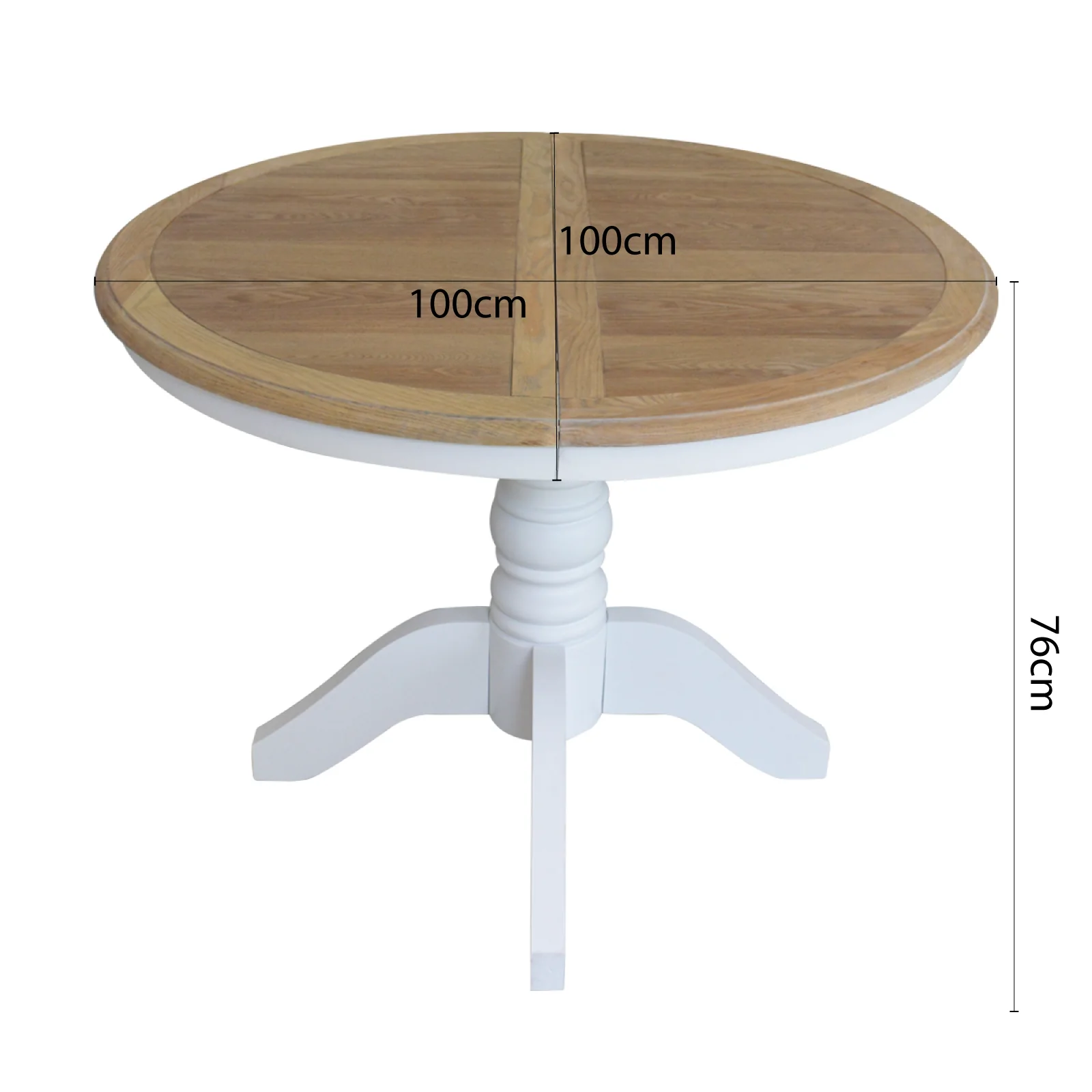 French Provincial Louis Extendable Round Dining Table - Image 15