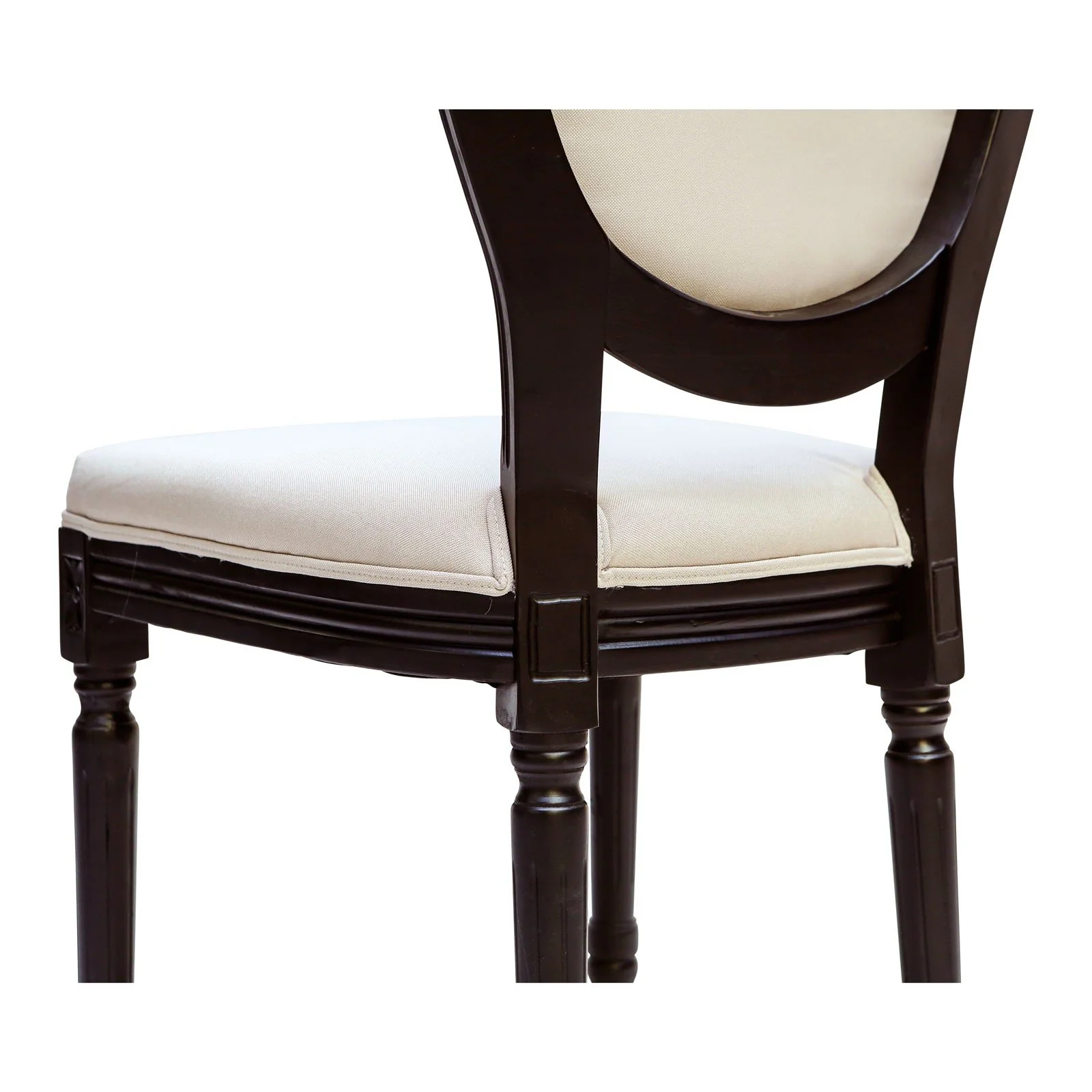 French Provincial Louis Set of 2 Upholstered Dining Chairs (Factory second stock) - Image 6