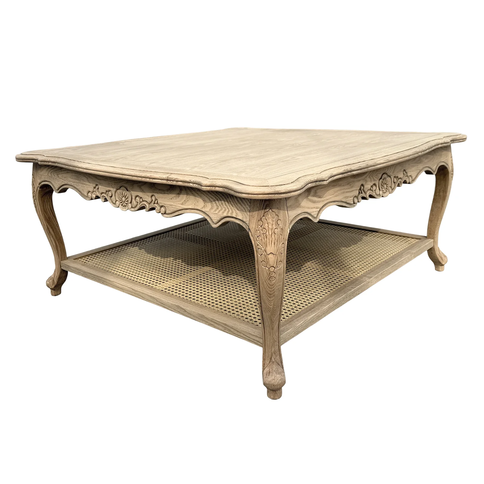 French Provincial Louis Square Coffee & Tea Table - Image 15