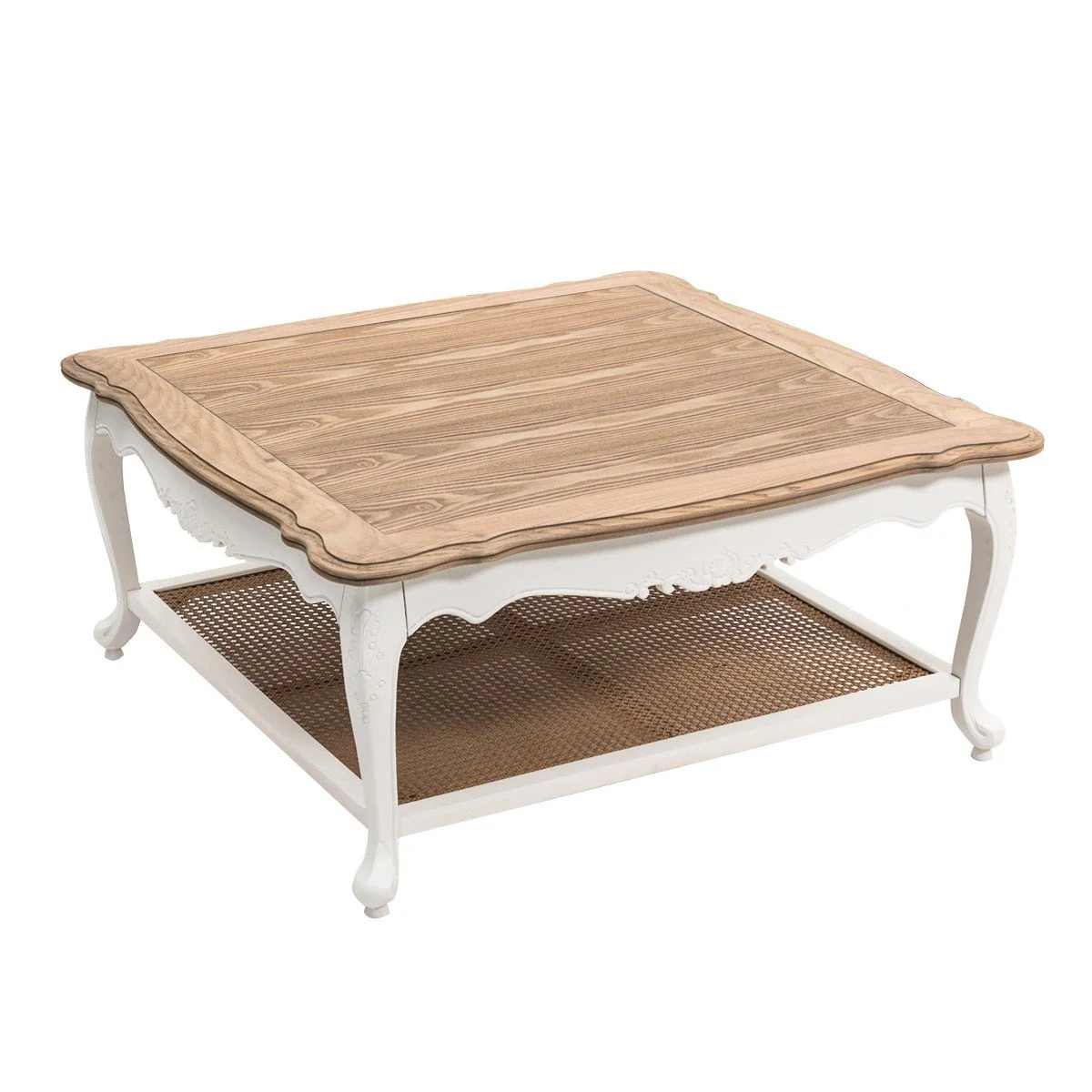 French Provincial Louis Square Coffee & Tea Table - Image 4