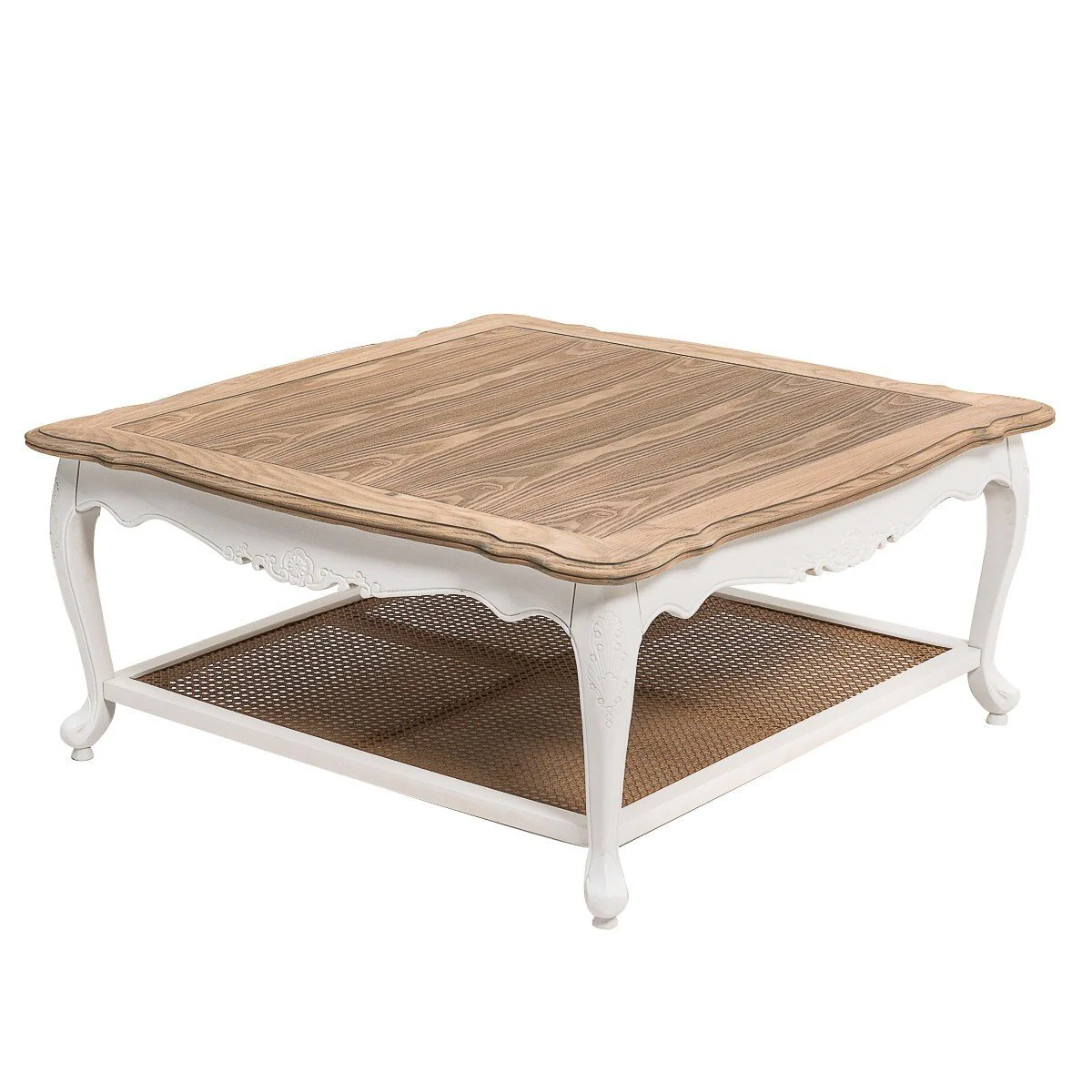 French Provincial Louis Square Coffee & Tea Table - Image 5