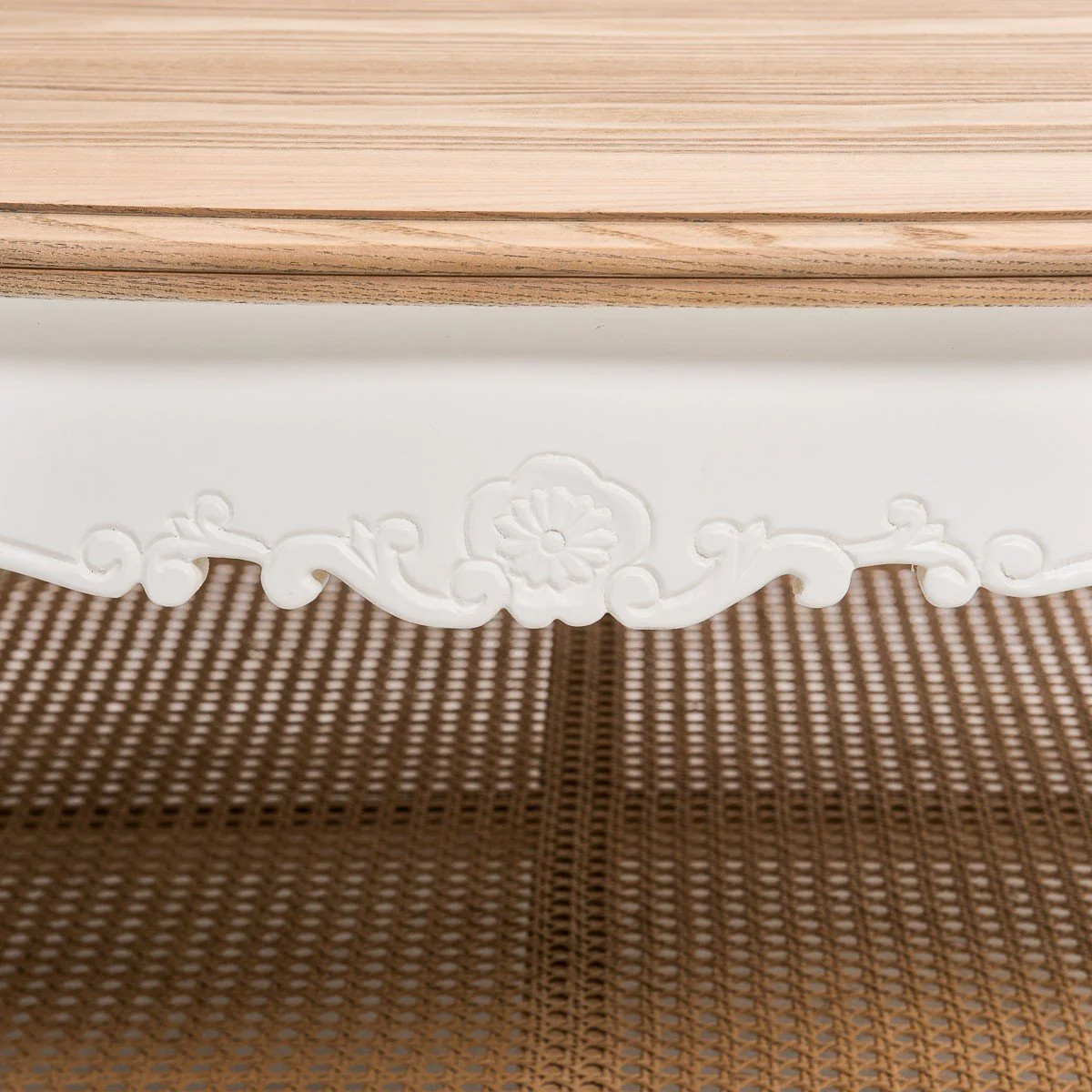 French Provincial Louis Square Coffee & Tea Table - Image 6