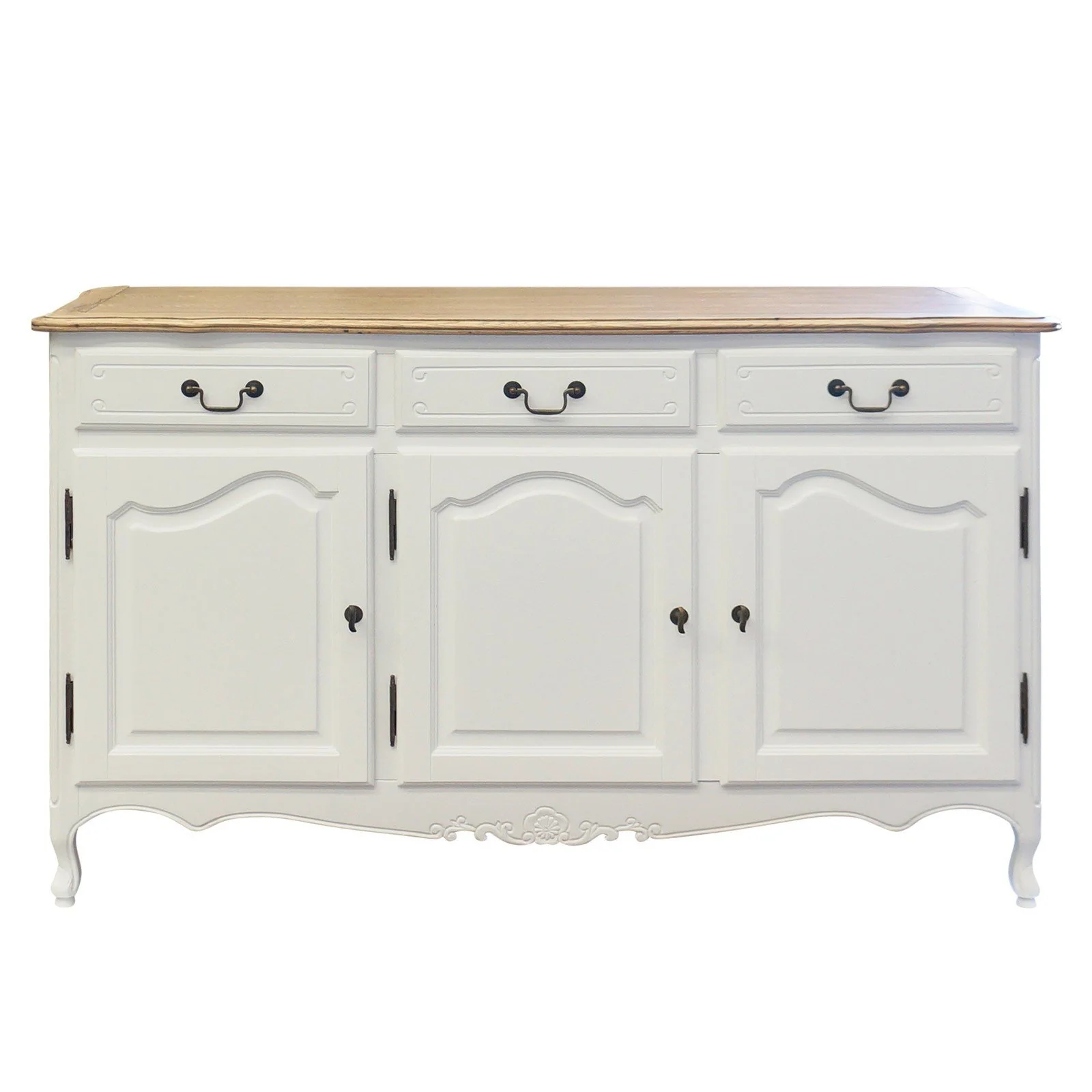French Provincial Louis Vintage Buffet Cabinet - Image 17