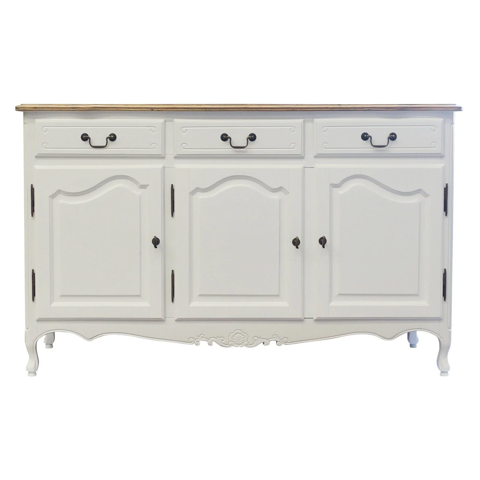 French Provincial Louis Vintage Buffet Cabinet - Image 18