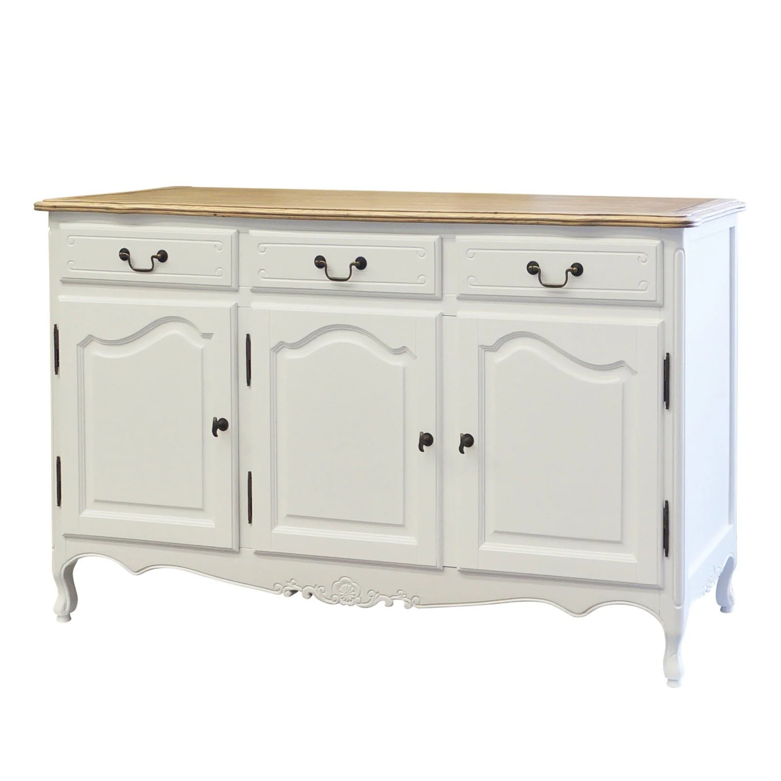French Provincial Louis Vintage Buffet Cabinet - Image 19