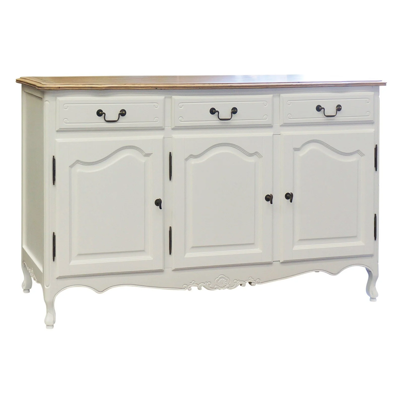 French Provincial Louis Vintage Buffet Cabinet - Image 20