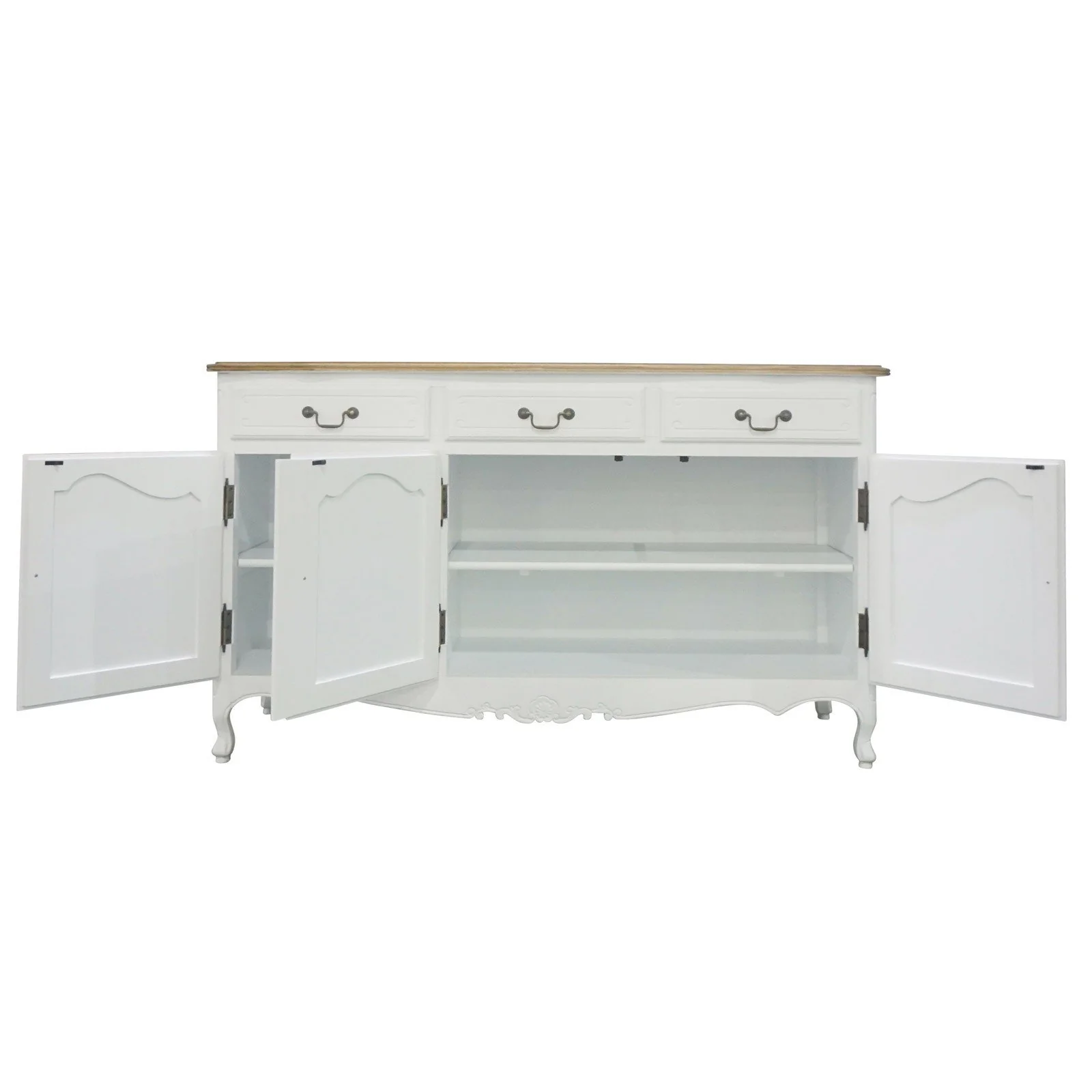 French Provincial Louis Vintage Buffet Cabinet - Image 22
