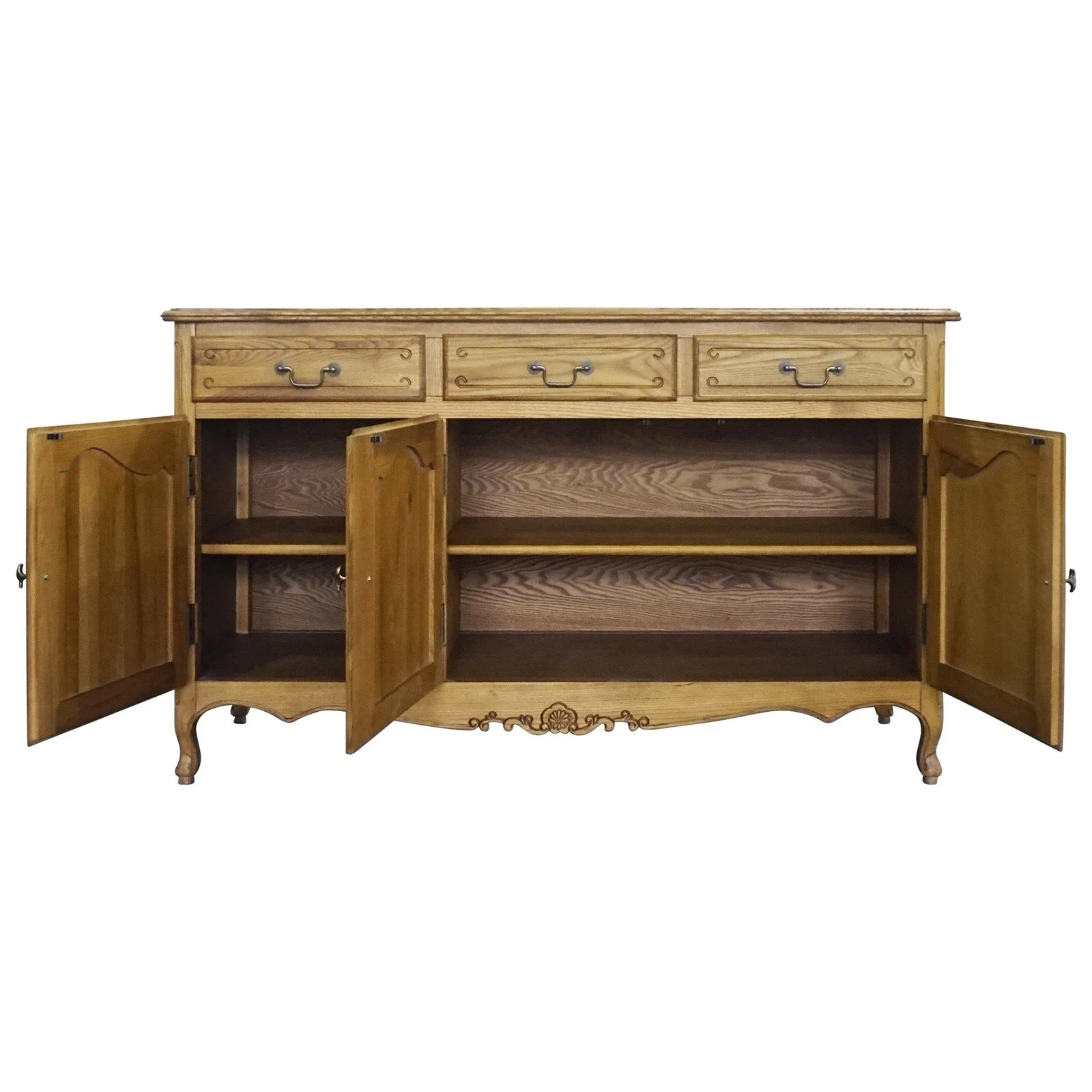French Provincial Louis Vintage Buffet Cabinet - Image 4