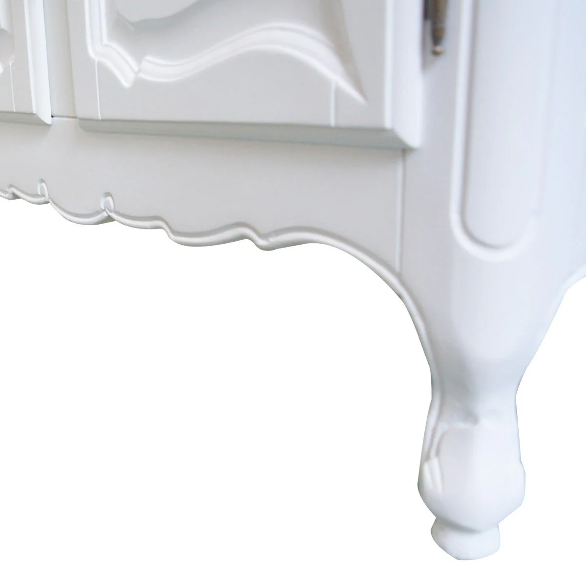 French Provincial Louis Vintage Small Buffet Cabinet - Image 11