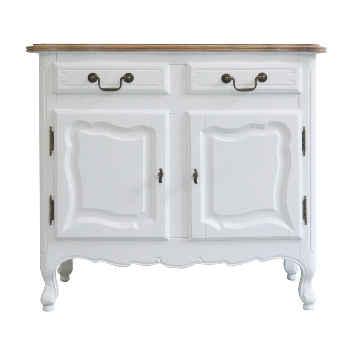 French Provincial Louis Vintage Small Buffet Cabinet - Image 3