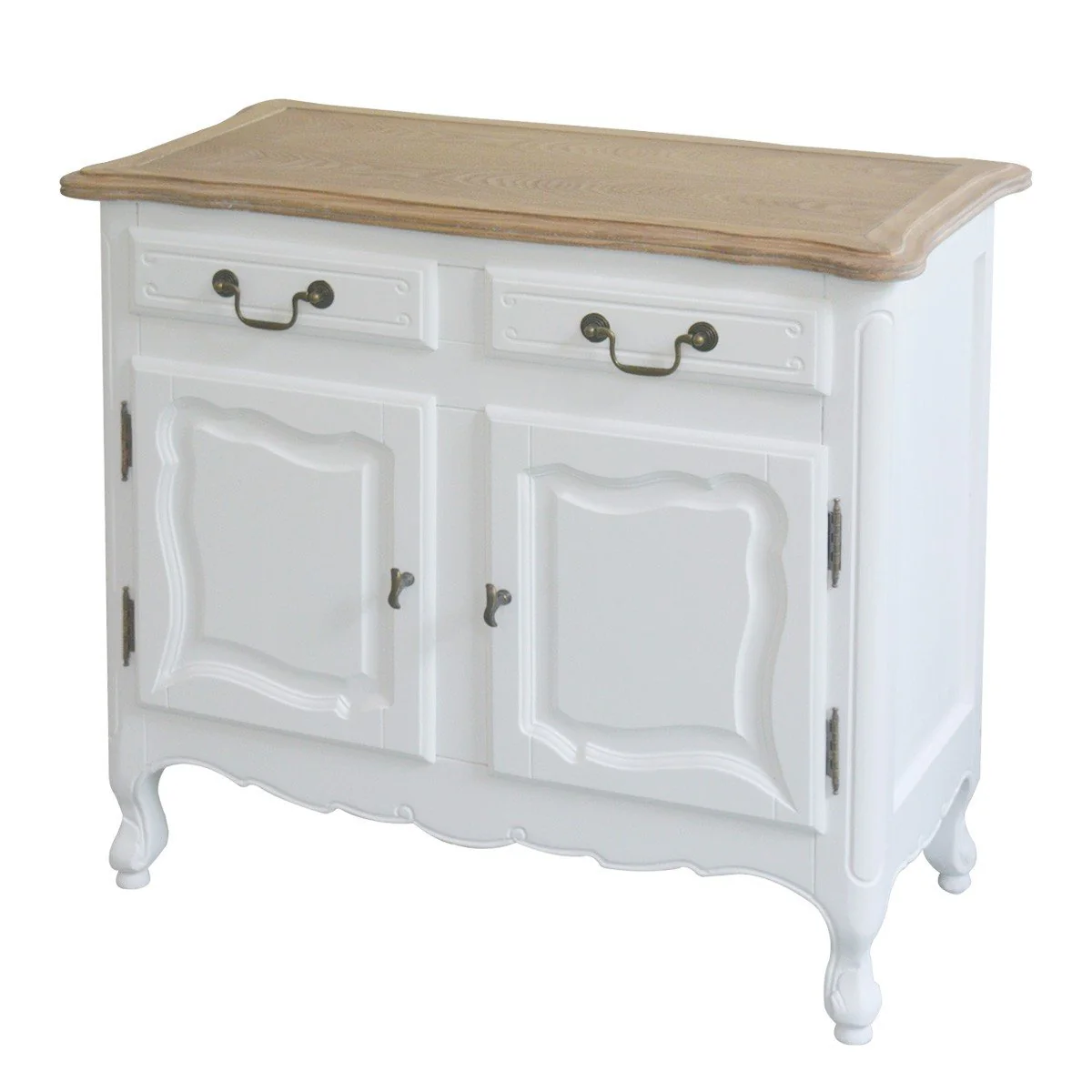 French Provincial Louis Vintage Small Buffet Cabinet - Image 4