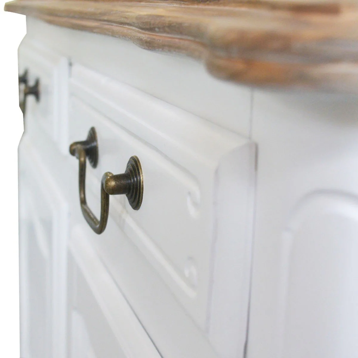 French Provincial Louis Vintage Small Buffet Cabinet - Image 8