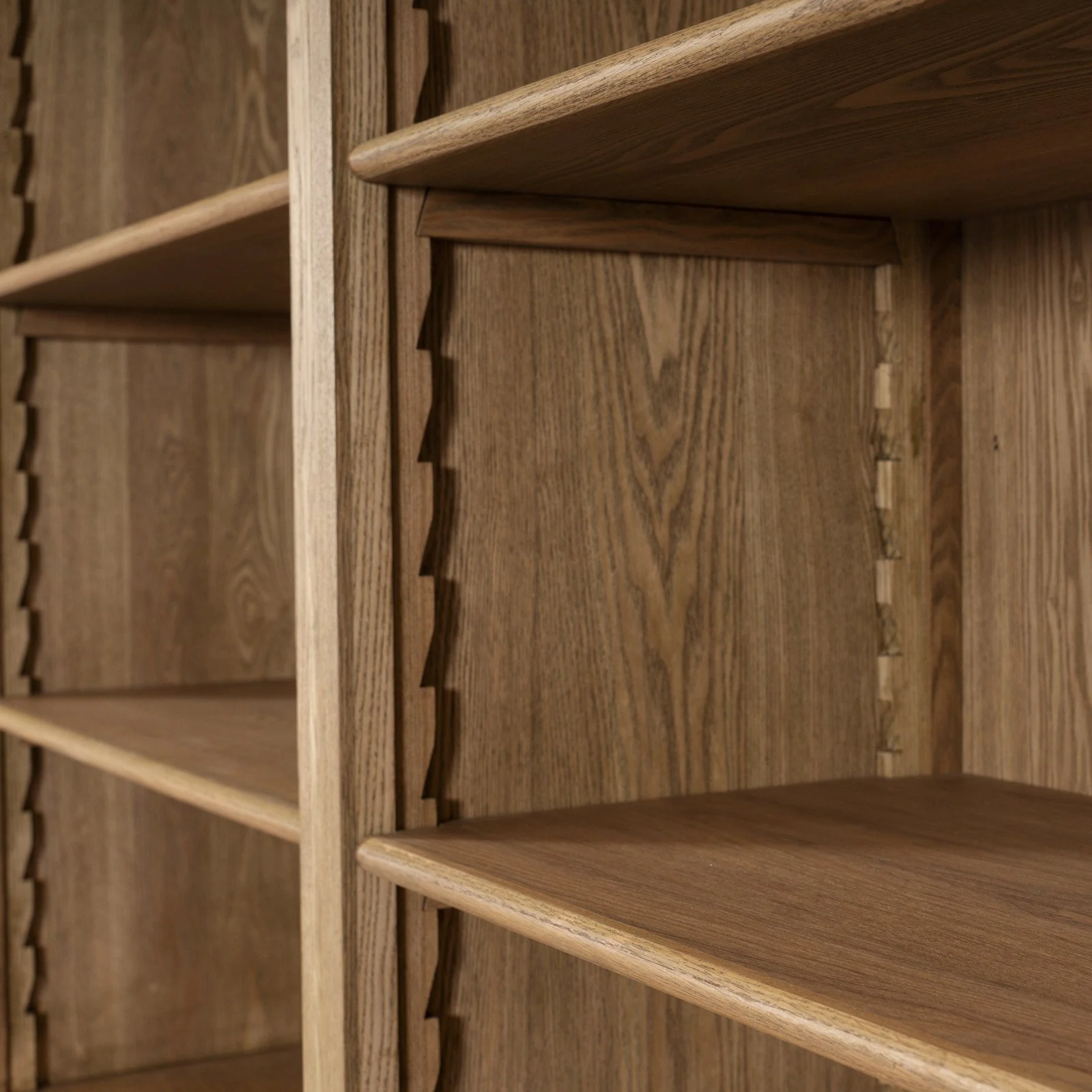 French Provincial Natural Buffet and Hutch Bookcase Sideboard Cabinet with Ladder (Pre-order extra $500 Early Bird discount) - Image 9