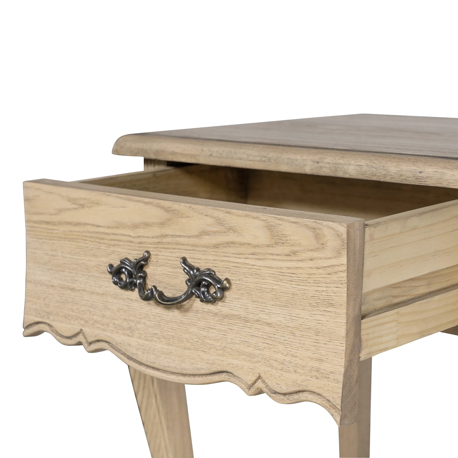 French Provincial Provence 1 Drawer Bedside Table - Image 12