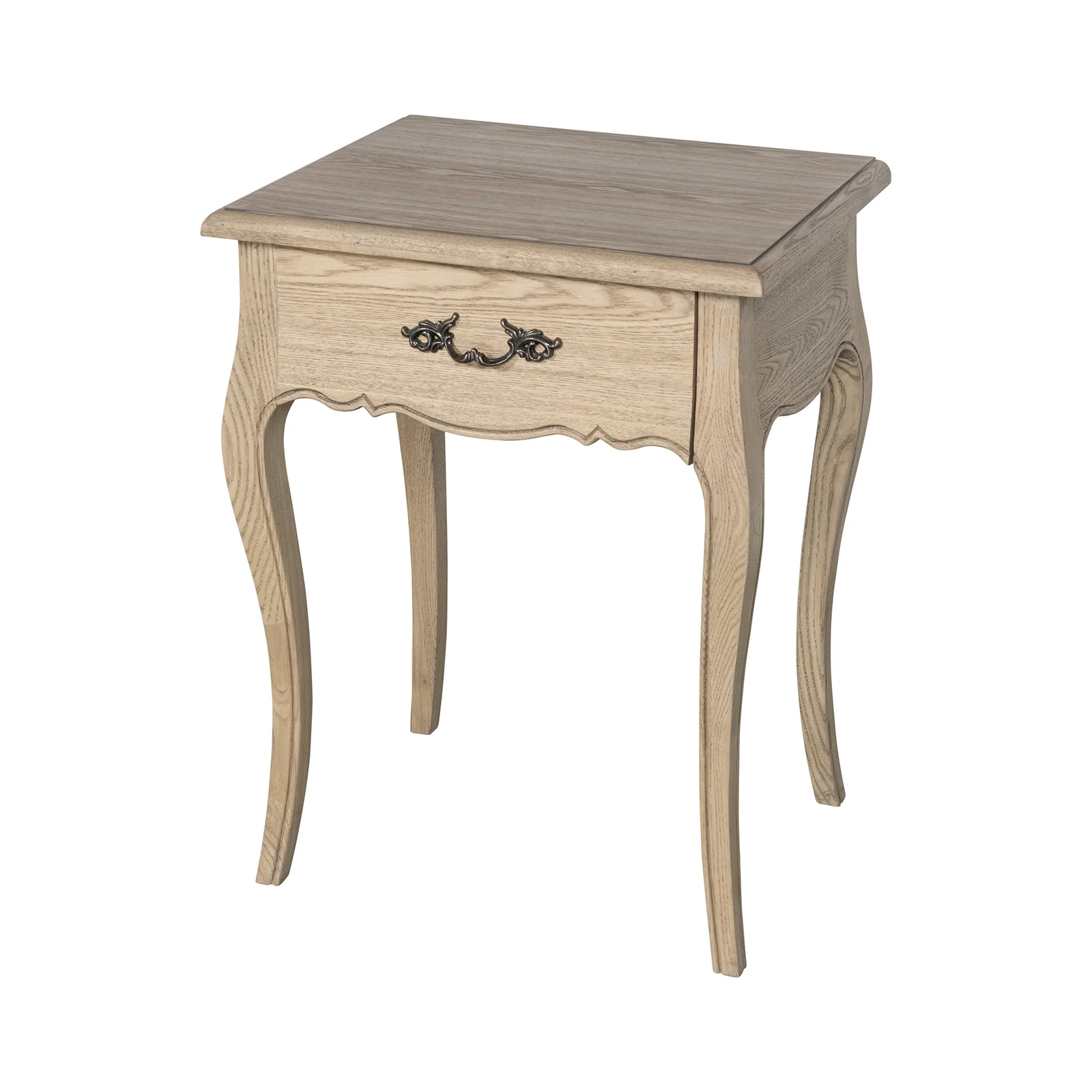 French Provincial Provence 1 Drawer Bedside Table - Image 5