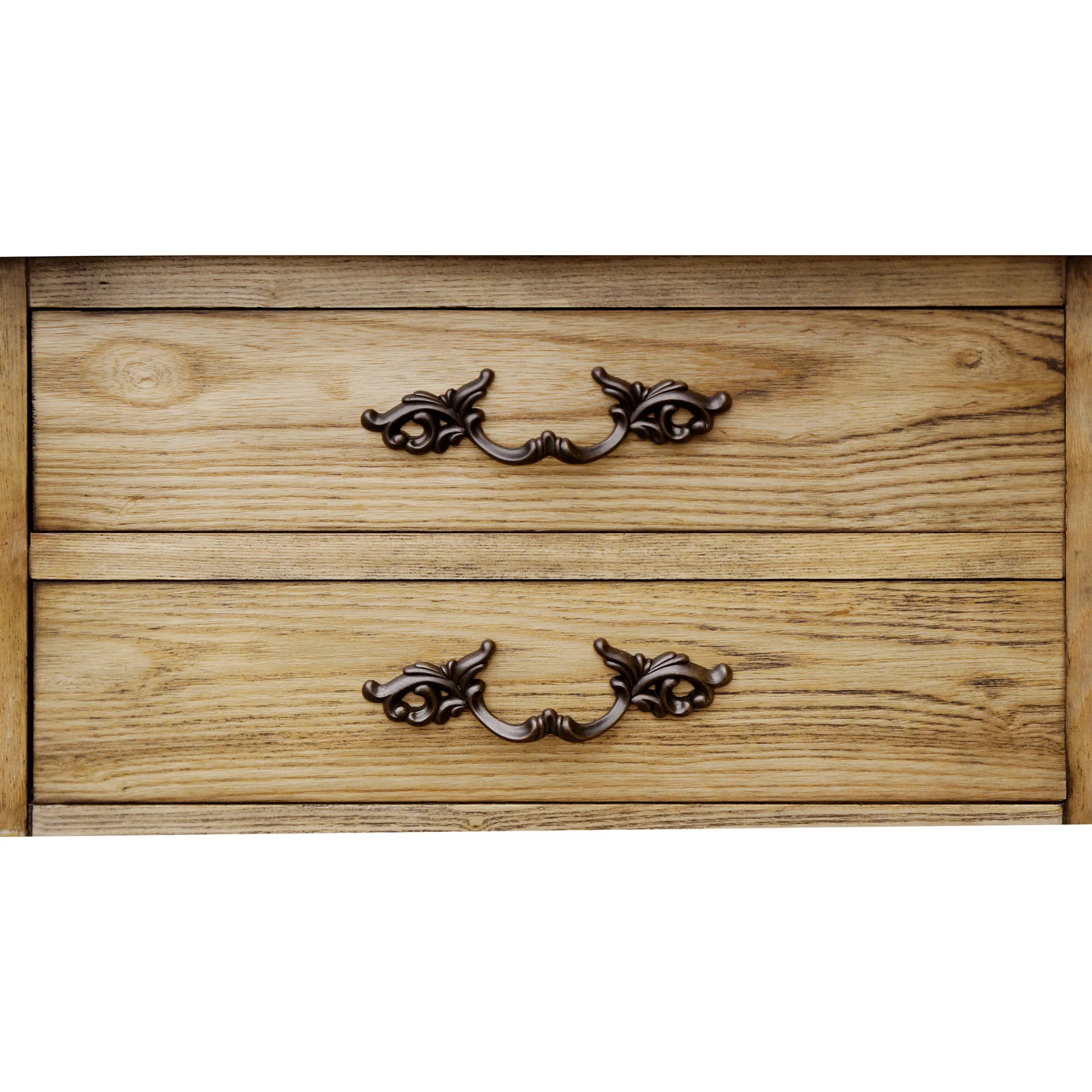French Provincial Provence 2 Drawer Bedside Lamp Table - Image 7