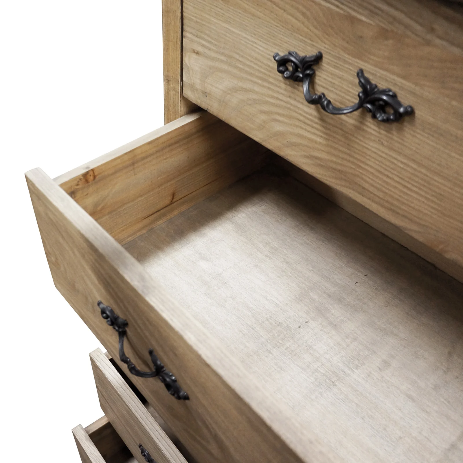 French Provincial Provence 5 Drawer Chest Tallboy Cabinet - Image 8
