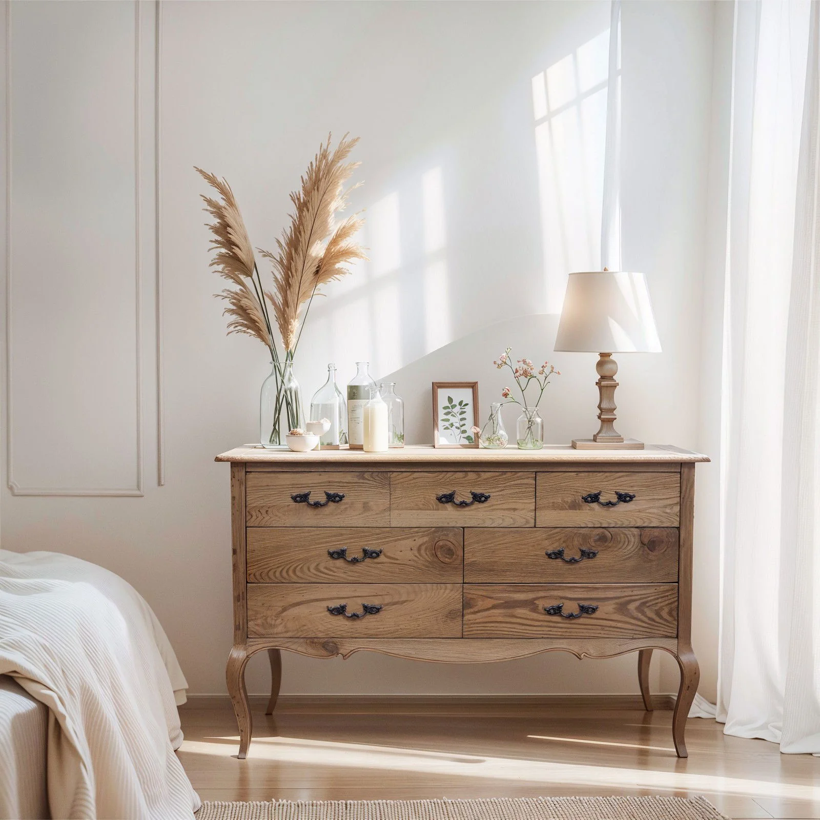 French Provincial Provence 7 Drawer Chest Cabinet - Image 3