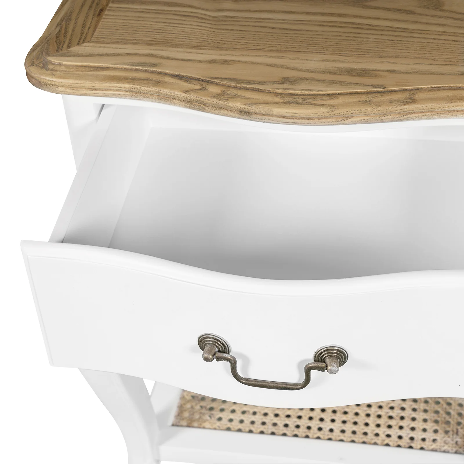 French Provincial Provence Bedside Lamp Table - Image 10