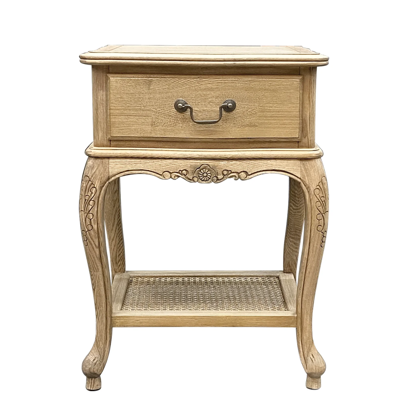 French Provincial Provence Bedside Lamp Table - Image 17