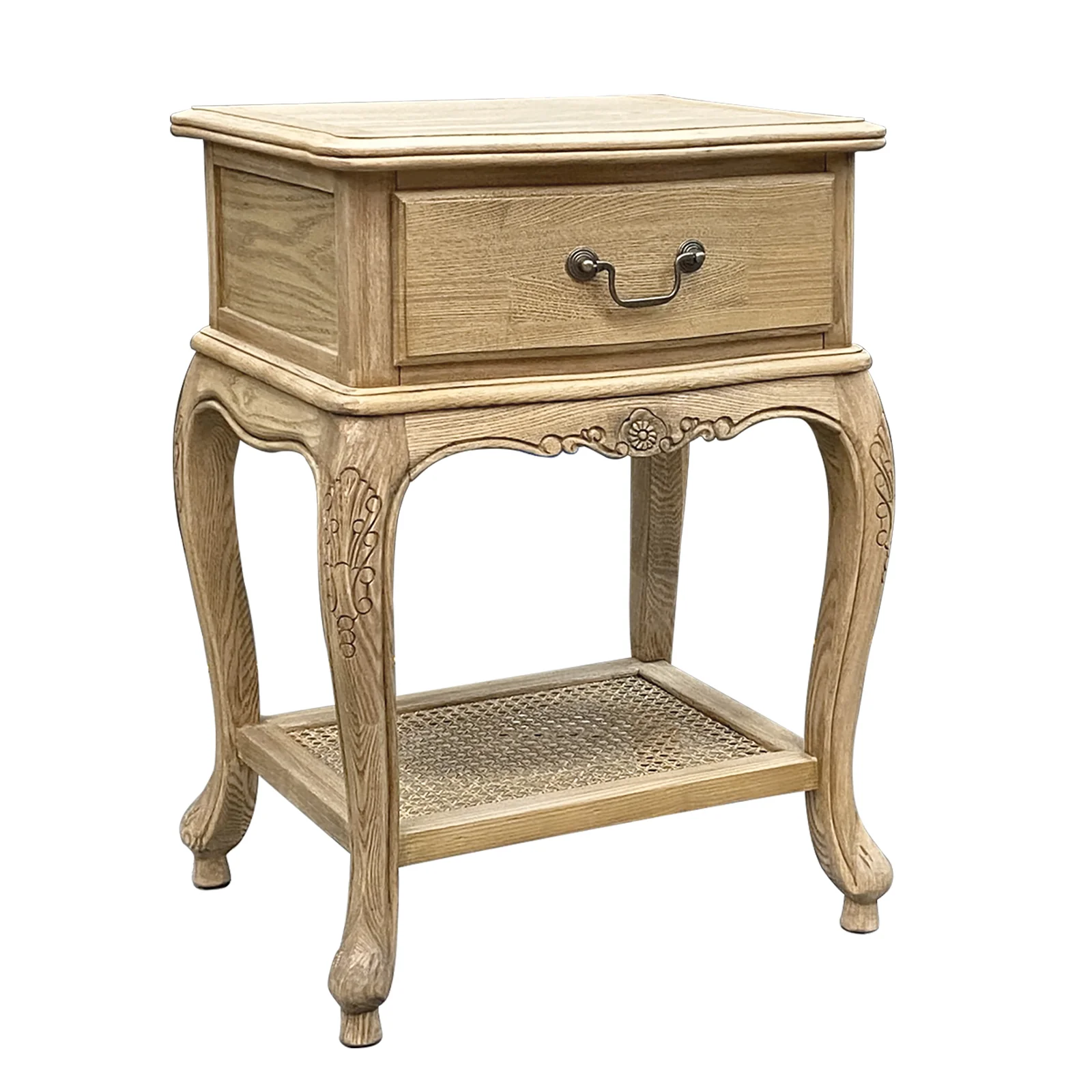 French Provincial Provence Bedside Lamp Table - Image 20